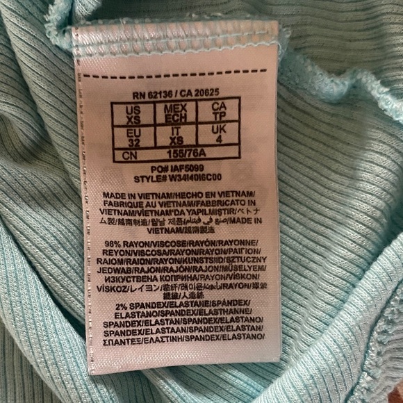 Guess Light Blue Sleeveless Halter Top size XS - Picture 5 of 5